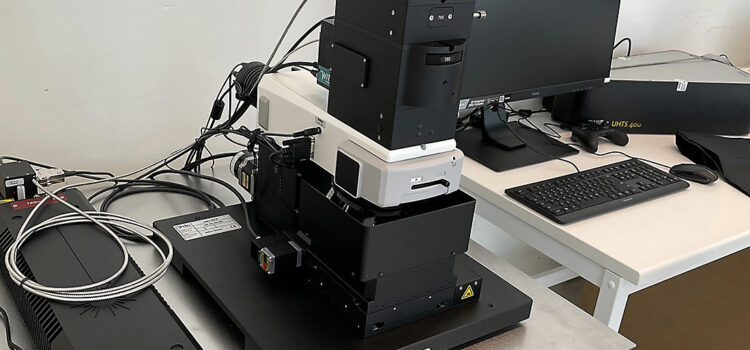 Raman microscope installed for SERS applications